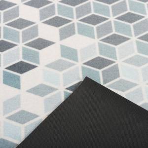 Küchenläufer Teppich Trendy Retro Blau - Textil - 60 x 1 x 150 cm