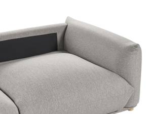 3-Sitzer Sofa LUVOS Grau - Hellgrau - Eiche Hell