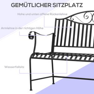 Gartenstuhl 84B-820 Grau - Metall - 54 x 96 x 116 cm