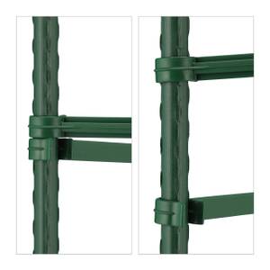 Lot de 4 treillis 150 cm Vert - Métal - Matière plastique - 32 x 150 x 32 cm