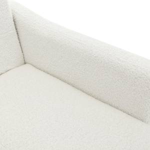 Fauteuil simple Asteria Ⅰ Blanc - Bois manufacturé - Métal - Bois massif - Textile - Bois/Imitation - 61 x 86 x 69 cm