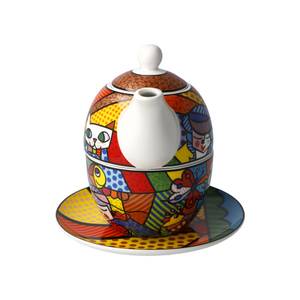 Tea for One Romero Britto Garden Porzellan - 16 x 16 x 16 cm