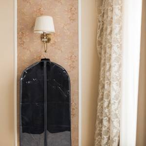 Kleidersack 6er Set 135 x 60 cm Grau - Kunststoff - Textil - 60 x 135 x 1 cm