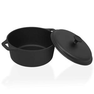 vidaXL Topf Ø26,5 cm Schwarz - Metall - 27 x 12 x 27 cm