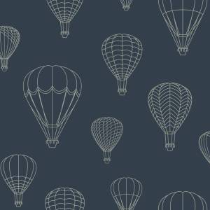 Tapete Luftballons 7449 Blau