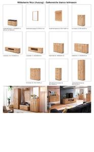 Garderobenbank Nico 1 Braun - Holzart/Dekor - Holz teilmassiv - 90 x 44 x 38 cm