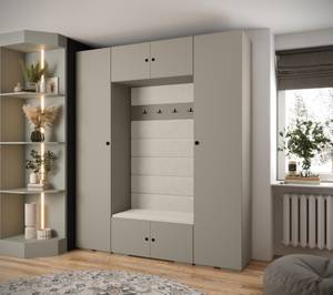 Garderobe Inova 2 Z13 Schwarz - Grau - Weiß - Schwarz