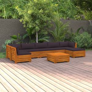 Garten-Lounge-Set (8-teilig) 3087331 Grau