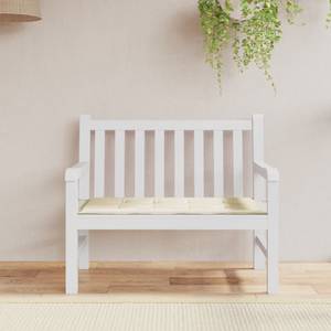 Coussin de banc de jardin Blanc crème