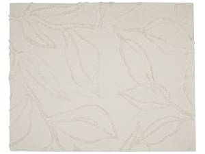 Couverture ACACIA Beige - Blanc - Fibres naturelles - 130 x 1 x 160 cm