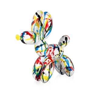 Harz-Skulptur  Ballonhund Schwarz - Multicolor - 26 x 27 x 10 cm