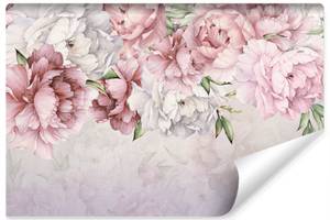 Papier Peint FLEURS Pivoines Feuilles 360 x 240 x 240 cm