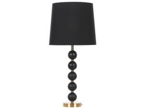 Lampe de table ASSONET Noir - Doré - Métal - 35 x 75 x 35 cm