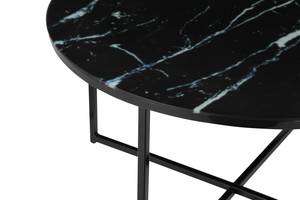 Couchtisch Veldor Schwarz - Glas - 80 x 45 x 80 cm