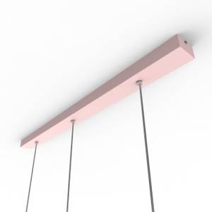 Suspension Cube Linear H10 X3 Rose foncé