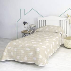 CLOUDS BEIGE TAGESDECKE  BEIGE Beige - Textil - 4 x 180 x 260 cm