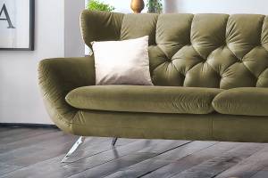 Sofa CHARME 2-Sitzer Velvet Dunkelgrün