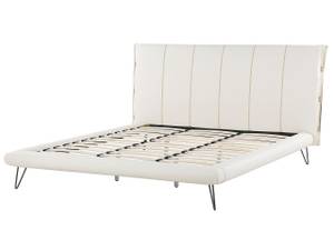 Lit double BETIN Crème - Blanc - Largeur : 220 cm