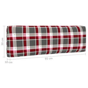 Paletten-Lounge-Set 3016503-6 (6-teilig) Braun - Grau - Rot