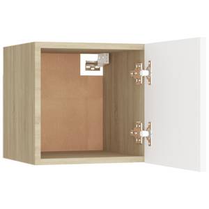 TV-Wandschrank 3008597_3 (4er Set) Eiche Weiß Dekor