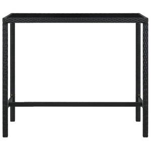 Ensemble de bar de jardin Noir - 60 x 130 cm - Nombre de pièces dans le lot : 5