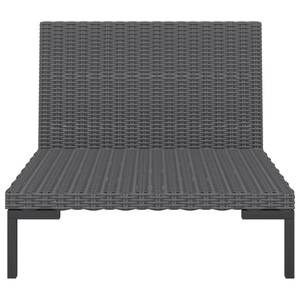 Gartensofa 318602 (2er Set) Grau - Metall - Polyrattan - 70 x 61 x 70 cm