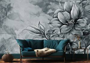 Fototapete BLUMEN Pflanzen Beton Vintage 405 x 270 x 270 cm