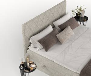 Boxspringbett Gwen mit Topper Beige - Breite: 200 cm