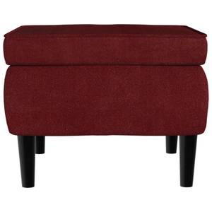 Sessel mit Hocker 3006422-2 Rot - Safrangelb