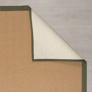 Moderner Teppich wohnzimmer Jute RIKA Khaki - 160 x 230 cm