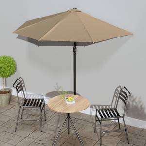 Balkon Sonnenschirm 3005106 Taupe - 144 x 222 x 270 cm