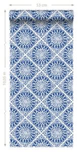 Tapete Fliesenmuster 7119 Blau