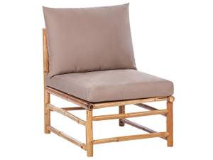 Chaise de jardin CERRETO Beige - Chêne clair - Taupe - 55 x 67 cm