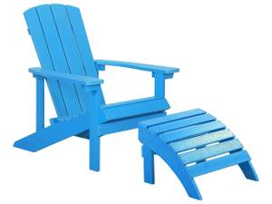 Gartenstuhl ADIRONDACK 2-tlg Blau