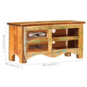 Meuble tv 247517 Marron - Bois massif - 80 x 40 x 30 cm