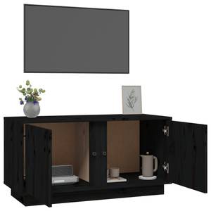 TV-Schrank D885 Schwarz - Massivholz - 35 x 41 x 80 cm