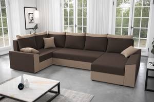 Ecksofa PAULI-LONG Braun - Holzwerkstoff - 307 x 90 x 161 cm