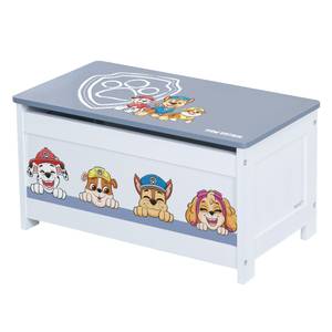 Spielzeugtruhe Paw Patrol Weiß - Holzwerkstoff - 60 x 30 x 32 cm