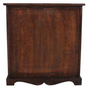 Commode Armoire avec 3 paniers Marron - Rotin - Textile - En partie en bois massif - 60 x 63 x 30 cm