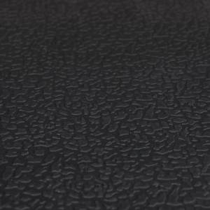 Gummi Fußmatte mit Noppen Schwarz - Kunststoff - 60 x 1 x 40 cm