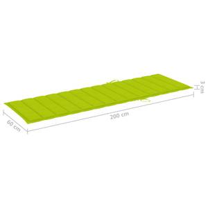 Coussin de chaise longue 3005774-2 Vert clair - Largeur : 60 cm