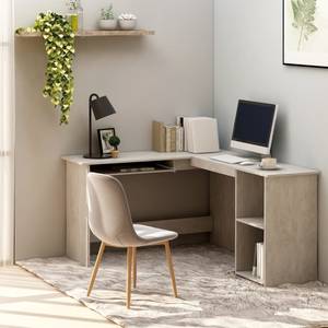 Bureau d'angle 3000152 Gris - Bois manufacturé - 140 x 75 x 120 cm