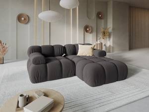 modulares Ecksofa BELLIS 3 Sitzplätze Schiefergrau