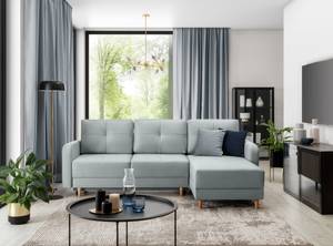 Ecksofa ROX Pastellblau - Ecke davorstehend rechts