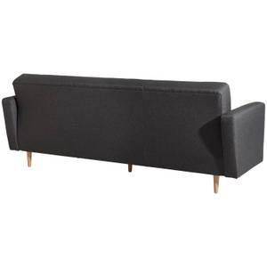 Jesper Sofa 3-Sitzer mit Bettfunktion Grau - Textil - Holz teilmassiv - 224 x 84 x 82 cm