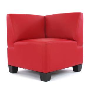 Couch-Garnitur Lyon 6-1 Rot - Kunstleder - 258 x 76 x 186 cm