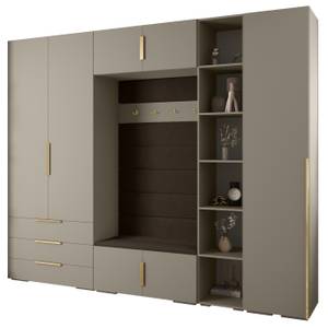 Garderobe Inova 1 Z11 Braun - Gold - Grau - Gold