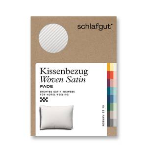 Kissenbezug Woven Fade Satin Weiß - 60 x 80 cm