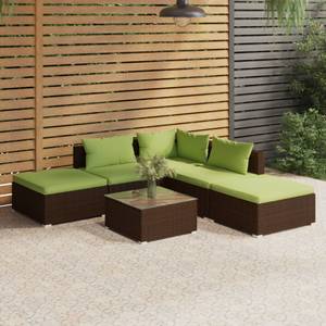 Salon de jardin (lot de 6) 3013632-10 Marron - Vert