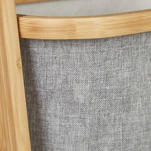 Bambusregal mit Stoffkörben Braun - Grau - Bambus - Textil - 46 x 108 x 30 cm